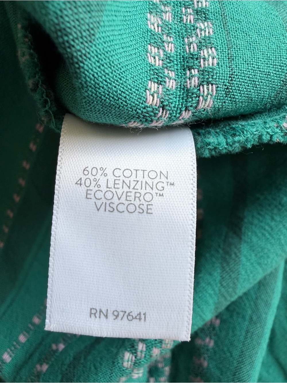 J. Jill Dobby Dress Green Striped Button Front Maxi Dress XS - Picture 6 of 15